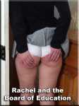 Rachel battered with a board