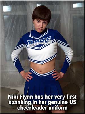 Niki Flynn in her first film session as a naughty cheerleader
